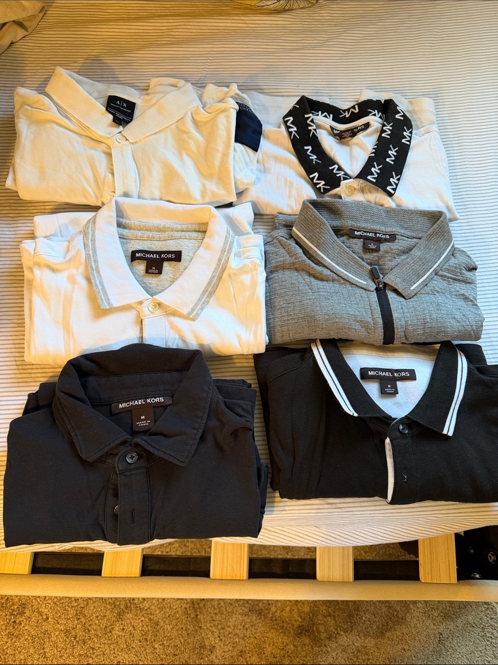 Michael Kors Polo Bundle - White, Black, Gray